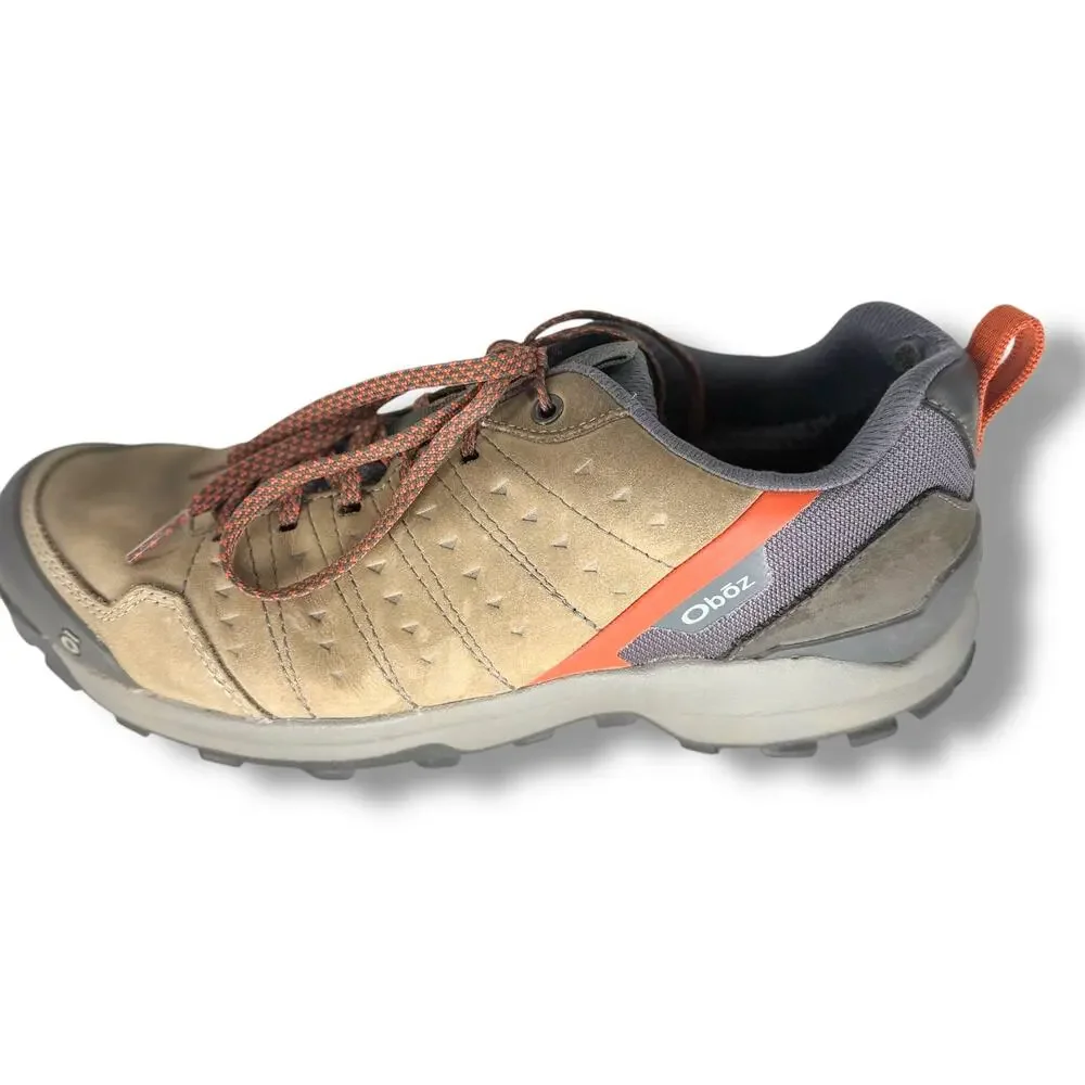 Oboz Hiking Shoes Men's UK 9 Tan Nubuck Trail Sneakers BDry Waterproof Outdoor